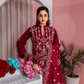 POPUS Embroidered Danak Suit with Shawl
