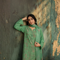Popus Premium Embroidered Soft Karandi 3-Piece Unstitched Suit with Chiffon Dupatta
