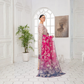 Popus by MGM Textiles – Magenta Bloom Stitched 3-Piece Printed Lawn Suit