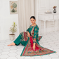 Popus by MGM Textiles – "Teal Crimson" Stitched 3-Piece Printed Lawn Suit