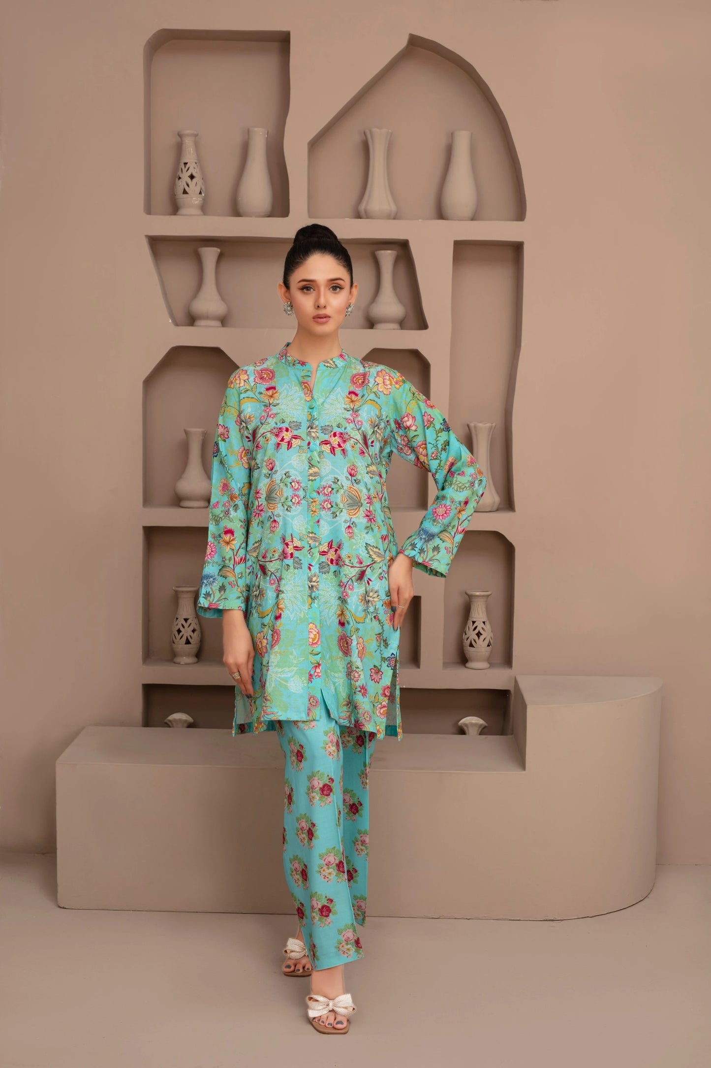 Winter Grace – Premium Khadar 3-Piece Digital Print Suit by Popus