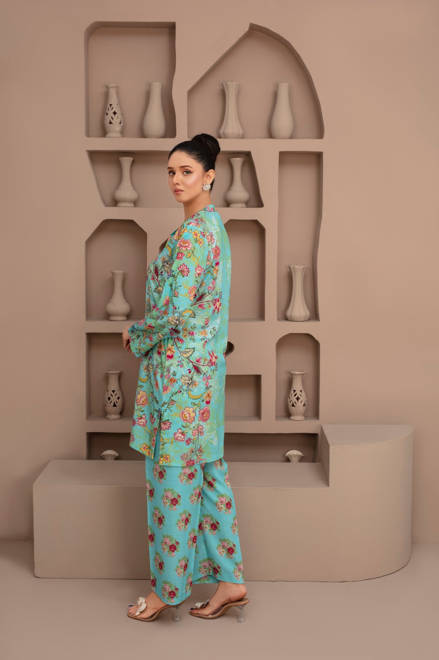 Winter Grace – Premium viscose 3-Piece Print Suit by Popus