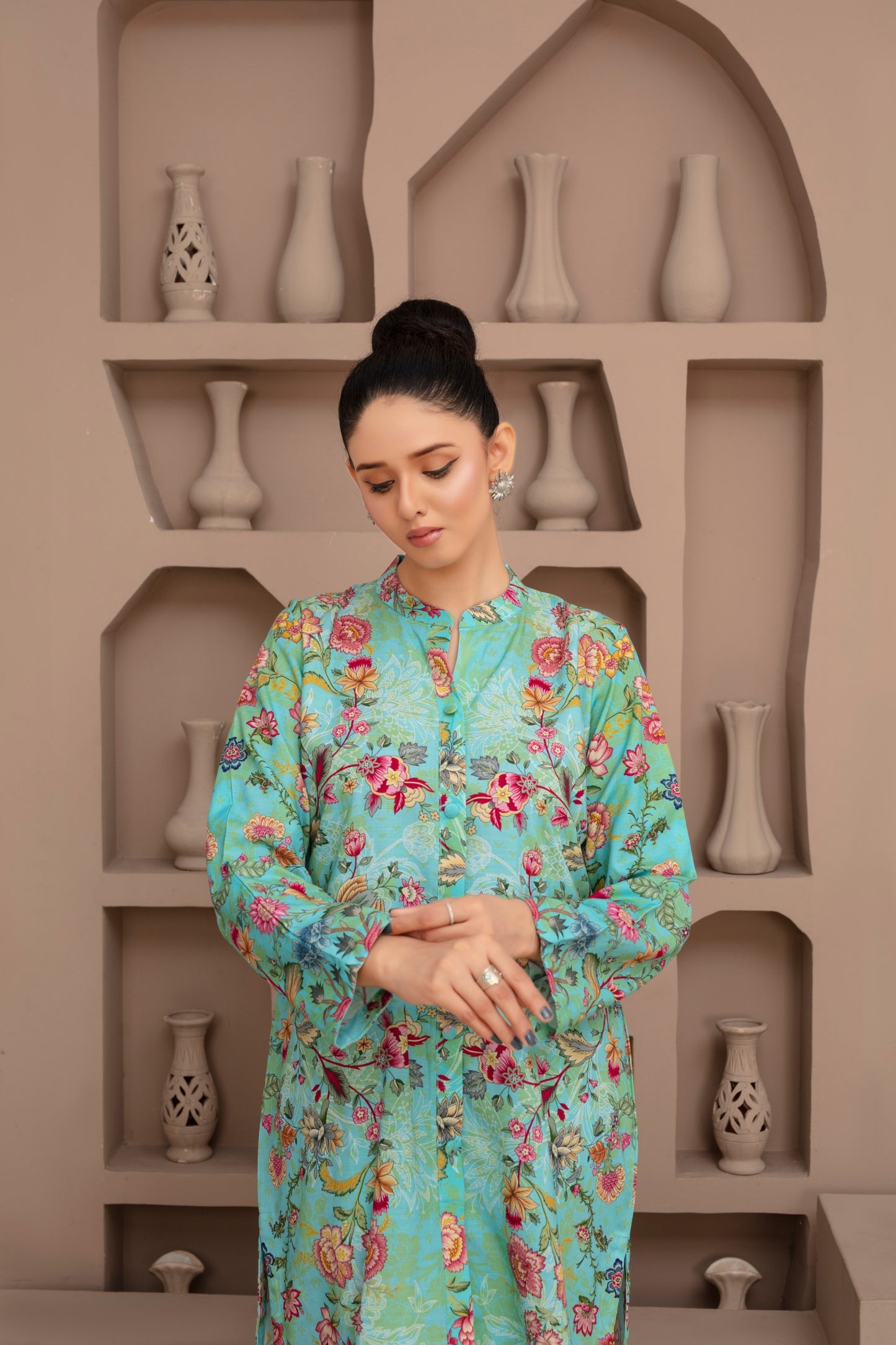 Winter Grace – Premium viscose 3-Piece Print Suit by Popus