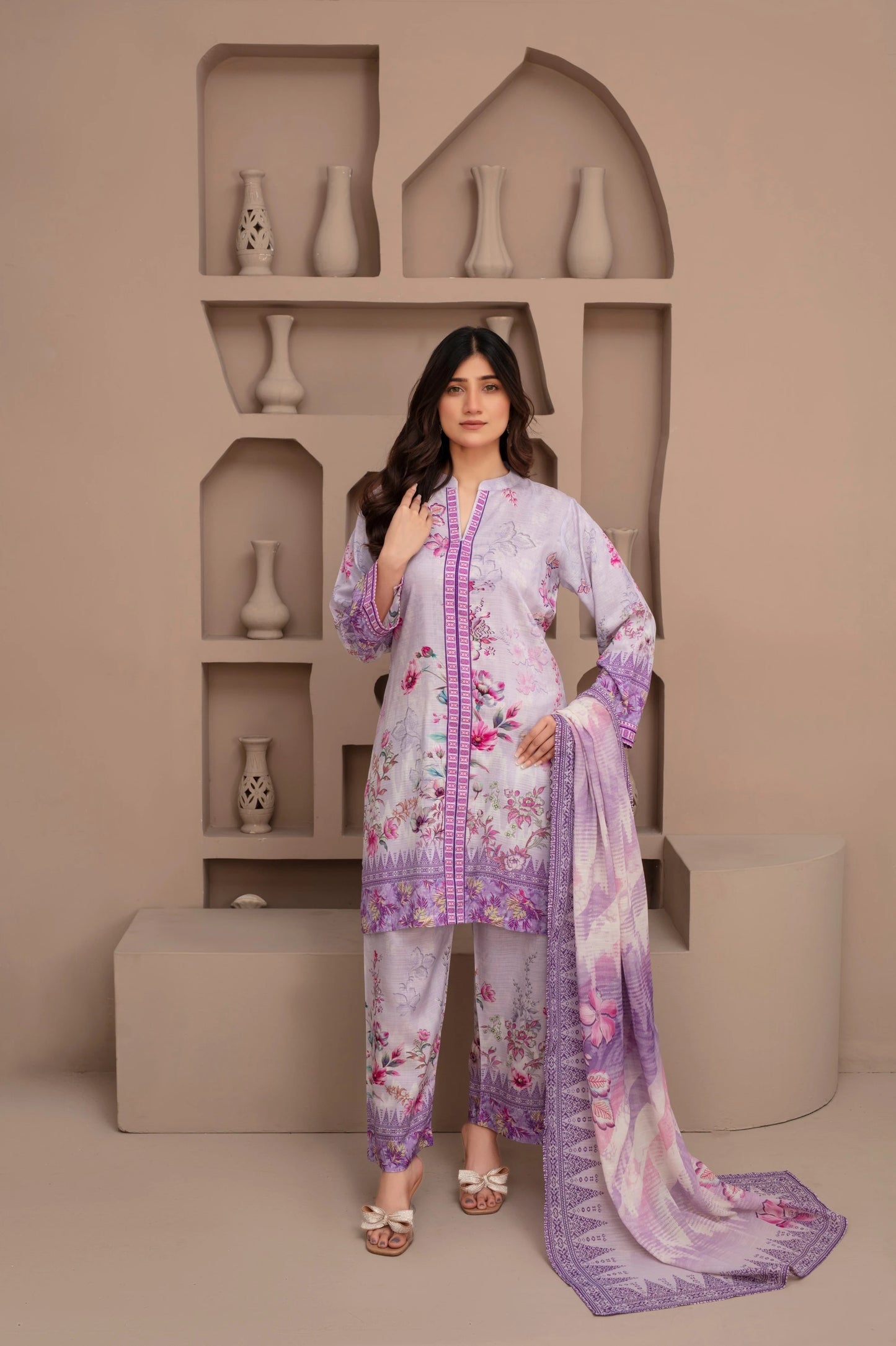 Elegant 3PC Viscose Winter Suit – Cozy Winter Wear with Premium Finish by Popus