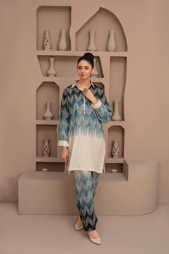 Popus Premium 3-Piece Viscose - Print Trouser Winter Suit