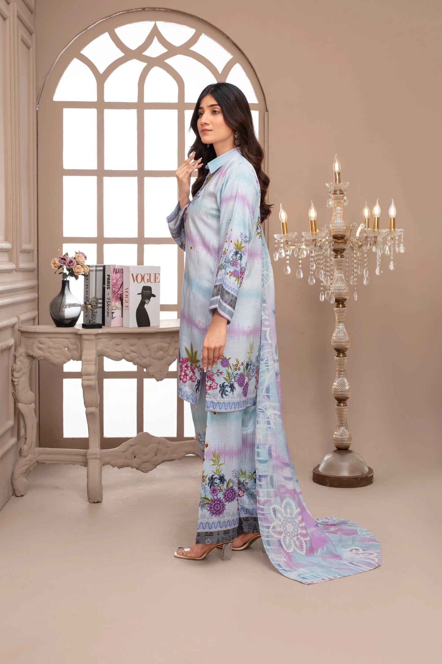 Winter Luxury Viscose 3-Piece Ready Outfit By Popus