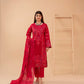 Popus Three Piece Embroidered Lawn Suit With Embroidered Fancy Dupata