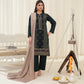 Popus Karandi By Karandi Embroidery Three Piece Suit With Soft Velvet Shawl