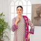 Popus by MGM Textiles – Magenta Bloom Stitched 3-Piece Printed Lawn Suit