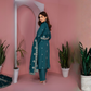 POPUS Embroidered Danak Suit with Shawl