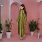 POPUS Embroidered Danak Suit with Shawl