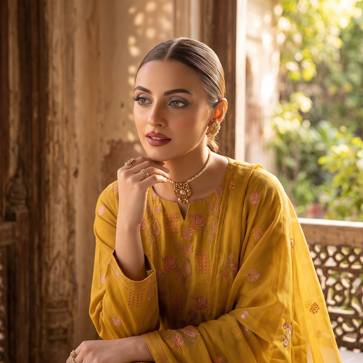 Embroidered 3-Piece Unstitched Suit