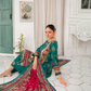 Popus by MGM Textiles – "Teal Crimson" Stitched 3-Piece Printed Lawn Suit