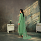 Popus Premium Embroidered Soft Karandi 3-Piece Unstitched Suit with Chiffon Dupatta