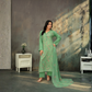 Popus Premium Embroidered Soft Karandi 3-Piece Unstitched Suit with Chiffon Dupatta