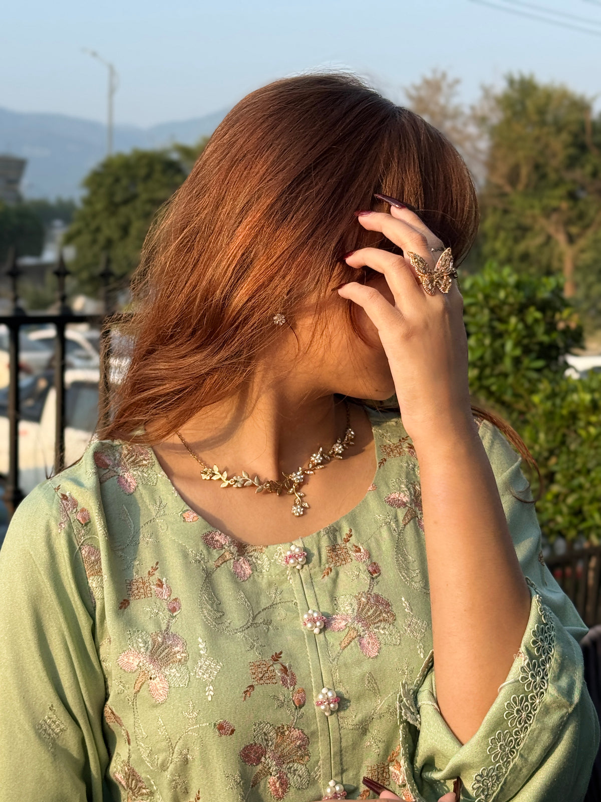 Gul-e-Pista Embroidered  3 Pc Suit By Popus