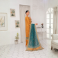 Popus by MGM Textiles – "Mustard Teal" Stitched 3-Piece Printed Lawn Suit
