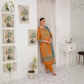 Popus by MGM Textiles – "Mustard Teal" Stitched 3-Piece Printed Lawn Suit