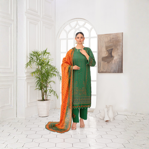 Unstitched 3-Piece Lawn Suit