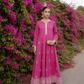 Popus – Magenta Bloom Stitched 2-Piece Cotton Lawn Maxi