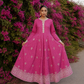 Popus – Magenta Bloom Stitched 2-Piece Cotton Lawn Maxi