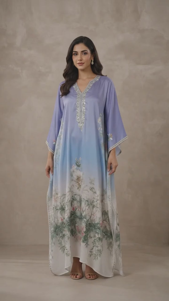 POPUS by MGM Textile – Lavender Dream Printed Silk 2-Piece