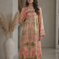 POPUS by MGM Textile – Peach Sunset Botanical Silk Kaftan Set