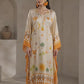 POPUS by MGM Textile – Saffron Sun Printed Silk Kaftan 2-Piece