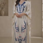 POPUS by MGM Textile – Porcelain Grace Silk Kaftan 2-Piece